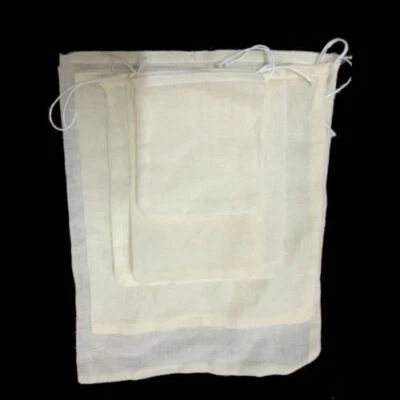 100pcs Cotton Muslin Drawstring Bath Bag Soap Herbs Tea Bags 4x6"8x10"12x16" - Image 1 of 4