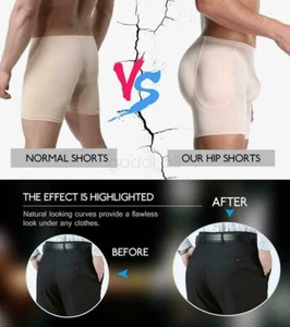 Men Padded Shapewear Hips Enhancer Underwear Butt Lifter Boxer Briefs Trunks AU - Picture 1 of 13