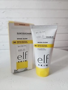 e.l.f. SKIN Suntouchable Whoa Glow SPF 30 Sunscreen Makeup Primer Sunbeam NEW! - Picture 1 of 3