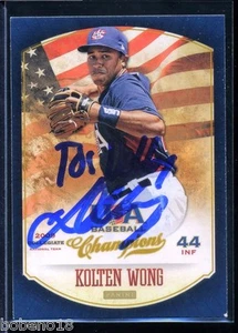 Kolten Wong signed autographed AUTO 2013 USA Champions card #90 - Picture 1 of 1