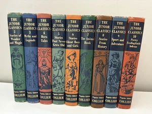 Collier The Junior Classics 1960 Complete Set Popular Edition Vol. 2-10 Book Set - Picture 1 of 5
