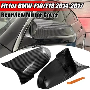 For BMW 5 Series F10 F11 F18 2014 2015 2016 2017 Rearview Side Mirror Cover Caps - Picture 1 of 14