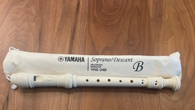 Yamaha YRS-24B Soprano/ Descant Recorder Baroque Natural Color EUC ✨ - Image 1 of 4