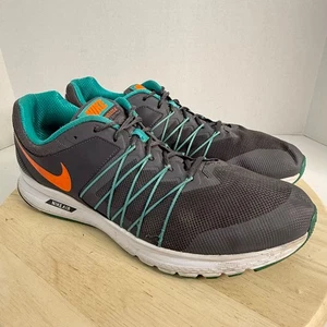 Nike Air Relentless 6 Para hombres Tenis Gris/Naranja/Verde verde azulado 843836-002 Zapatos Talla 15 - Imagen 1 de 20