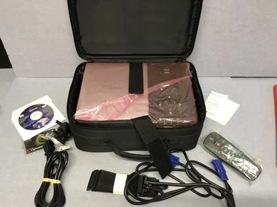 optima Projector in carry case with leads instructions tested working T3839 - Image 1 of 4