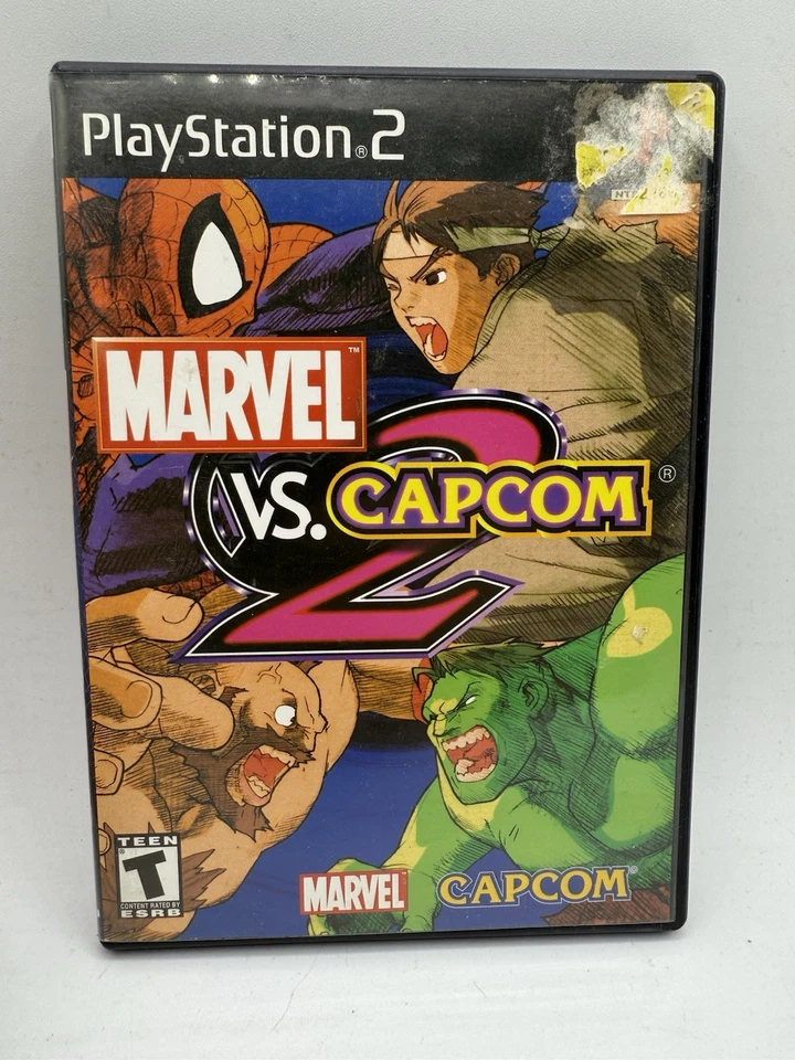 Marvel Vs Capcom 2 - Complete PlayStation 2 PS2 Game CIB Video Game Tested - Imagen 1 de 4