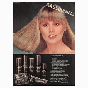 Vidal Sassoon Haircare Shampoo Conditioner Vintage Magazine Print Ad 1979 - Picture 1 of 1