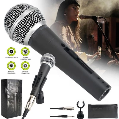 SM58S Cardioid Dynamic Vocal Microphone Handheld Vocal Mic w/ On/Off Switch