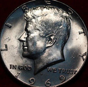 Uncirculated 1969-D Denver Mint 40% Silver Kennedy Half Dollar - Picture 1 of 2