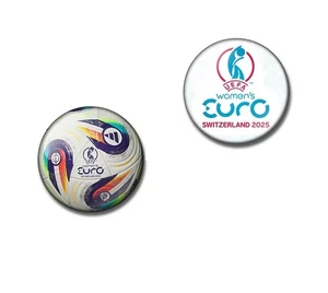 England FOOTBALL 25, 38, 59mm badge magnet bottle opener. womens euro ball 2025 - Picture 1 of 9
