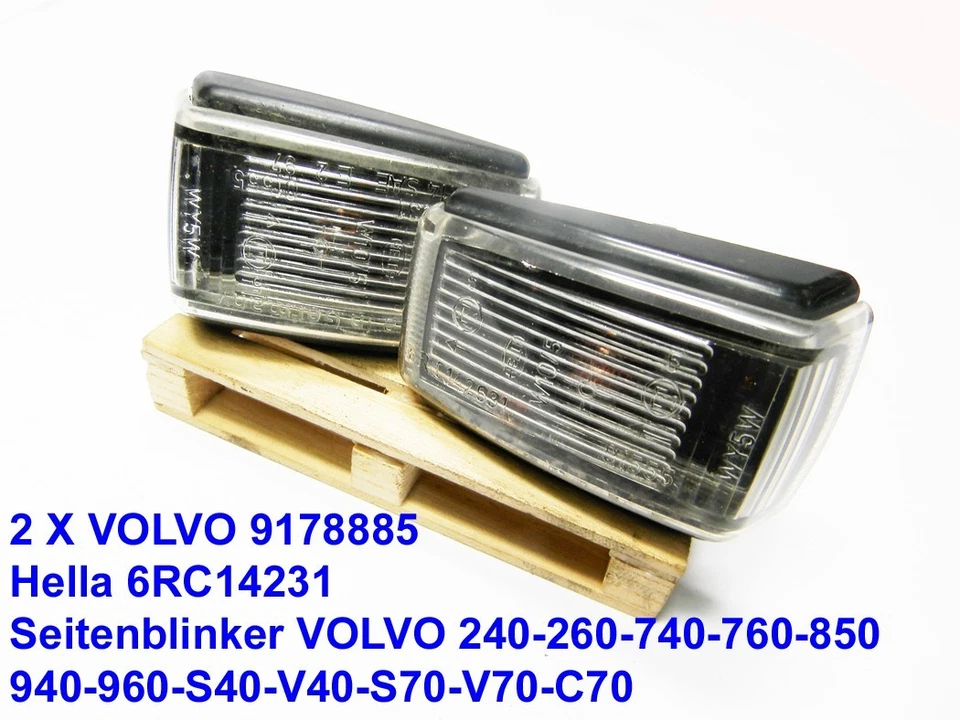 Volvo 9178885 Blinker 2X / 240 260 740 760 850 940 960 V90 S40 V40 S70 V70 C70 - Bild 1 von 1