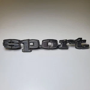 Sport Emblem Chrome Chevy 60s 70s Vintage Replacement Part 6 Inch Car Part - Picture 1 of 7