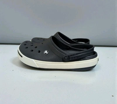 Crocs Crocband II Classic Comfort Slip On Clogs Black & White Mens 9 Womens 11 - Image 1 of 4
