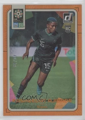 2023 Panini Donruss FIFA Women's World Cup Orange /49 Rasheedat Ajibade #125 - Image 1 of 2