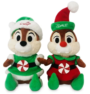2020 Christmas Disney Store Chip 'n' Dale Holiday Cheer Medium Soft Toy Set - Image 1 of 4
