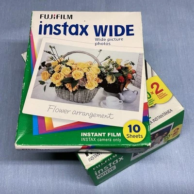 3 Packs Fujifilm Instax Wide Film - 30 Exposures - EXPIRED 2012 2024 - Image 1 of 4