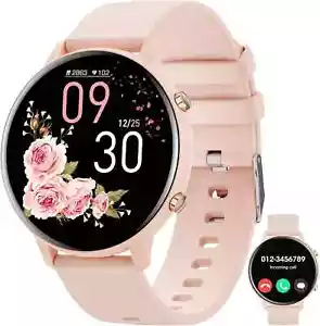 Smartwatch Donna Uomo con Funzione Telefono Orologio da Polso per iPhone Samsung Huawei - Foto 1 di 8