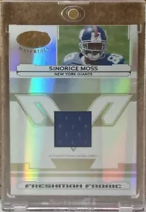 Sinorice Moss 2006 Leaf Certified Materials Freshman Fabric Rookie Jersey /1400 - Picture 1 of 2