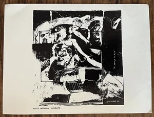 DIANA CIVIBAH-FEBLAND Invito Ebraico alla mostra Israele Gerusalemme 1977 - Foto 1 di 2