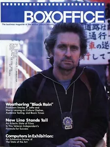 Boxoffice Magazine September 1989 Vol 125 Nr. 9 Micheal Douglas schwarz Regen - Bild 1 von 2
