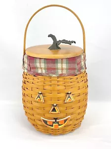 Vintage Longaberger Pumpkin Patch Jack O'Lantern Fall Basket 2000 - Picture 1 of 5