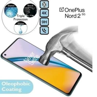 100% Genuine Tempered Glass Screen Protector DN2101/DN2103 For OnePlus Nord 2 5G - Image 1 of 2