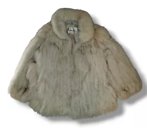 Women's Rare Evans Natrual Blue Fox Fur Jacket Size 20. Fur Origin : Finland - Picture 1 of 11
