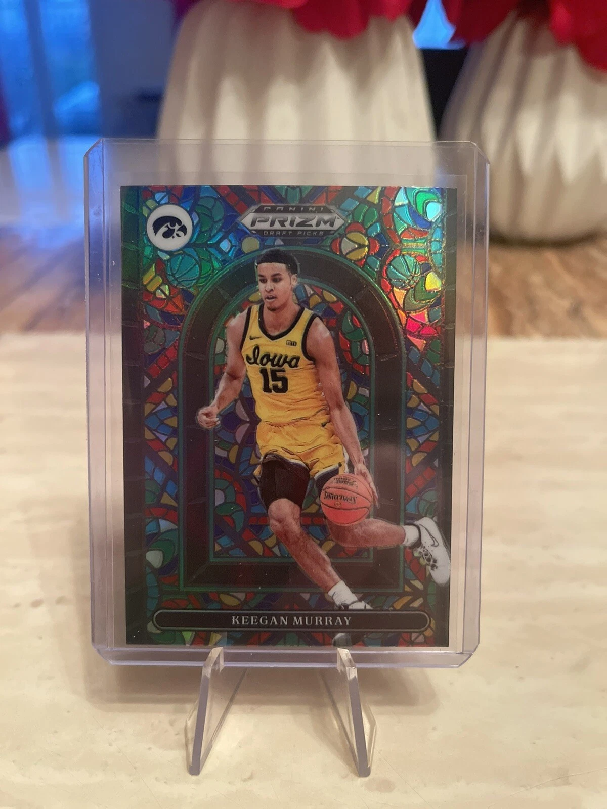 Keegan Murray 2022 Panini Prizm Draft Picks Stained Glass Case Hit!