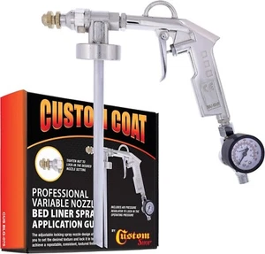 Custom Coat Professional Variable Nozzle Bed Liner Spray Application Gun with... - Picture 1 of 6