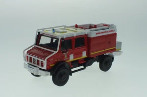 BBURAGO MERCEDES-BENZ UNIMOG U5000 BOMBEROS BRIGADA 1:50 32017 METAL FUNDIDO A PRESIÓN NUEVO - Imagen 1 de 5