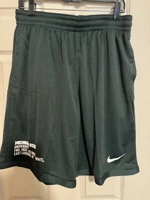 Shorts de malha de futebol Nike masculino grande Dri-FIT Michigan State Spartans DR3198-397 - Imagem 1 de 4