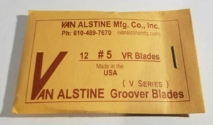 Van Alstine Round Bottom Tire Groover Blades 12 Pack Grooving VR #5 5/32" - Picture 1 of 1