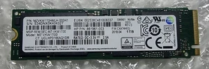 Samsung SSD 1TB SM961 M.2 2280 NVME MZVKW1T0HMLH-000H1 MZ-VKW1T00 HP Laptop - Afbeelding 1 van 1