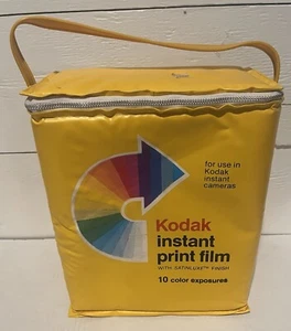 Kodak Instant Print Film Vinyl Insulated Tote Camera Cooler Bag Vintage 1980’s - Picture 1 of 12