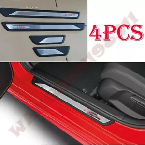 For Honda Civic 2022-2024 Blue LED Silver Door Sill Scuff Plate Guard Cover trim - Picture 1 of 5