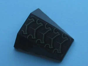 LEGO Dark Brown Wedge 4x4 Gold Exoskeleton Sticker Ref 47753pb065 Set 70132 - Picture 1 of 1