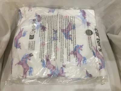 New Carter's Kid Girls 1-Piece Unicorn Fleece Footie Pajamas White many sizes - Image 1 of 4