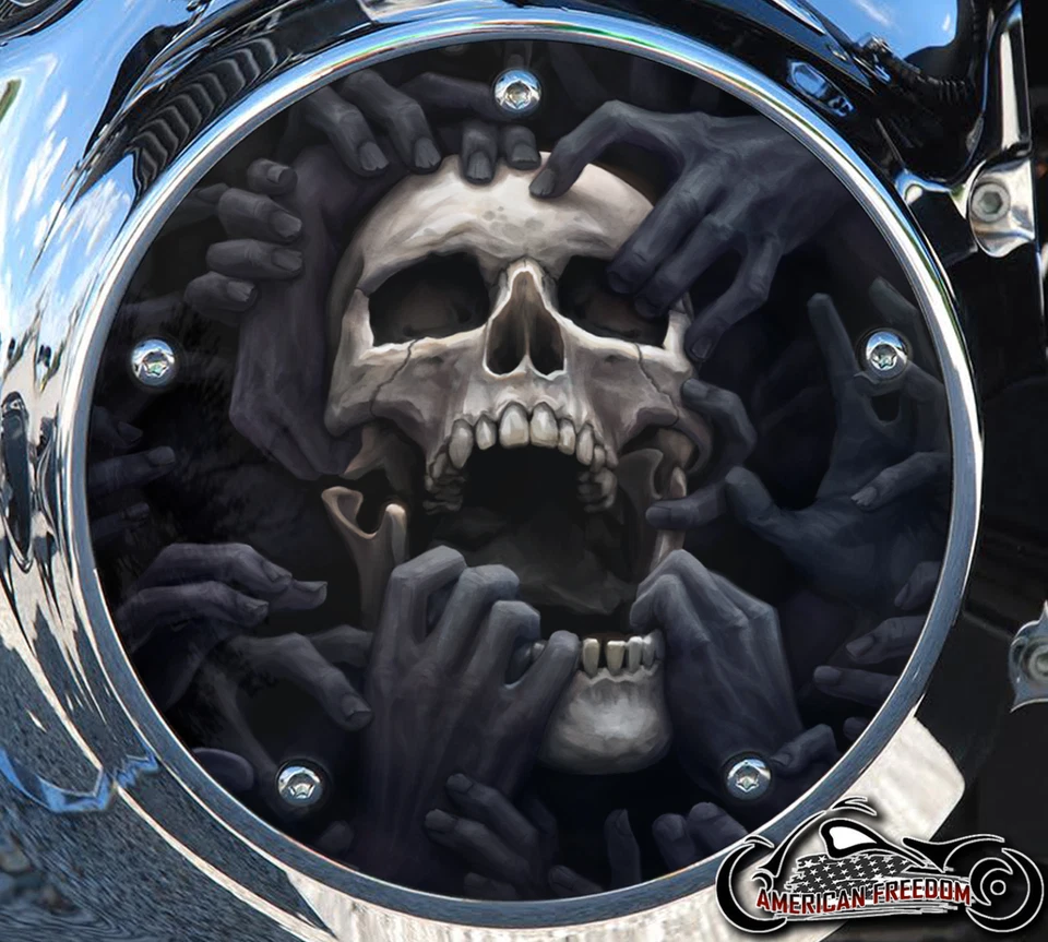 УЗКОПРОФИЛЬНАЯ ОБЛОЖКА ДЕРБИ HARLEY DAVIDSON 2016+ TOURING ONLY TORN SKULL - Изображение 1 из 1
