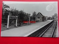 2 Alcester Railway Station Photo.Wixford to Coughton and Great Alne Lines.