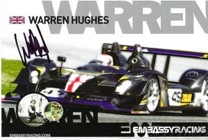 Postal de la serie Le Mans 2008 firmada por Warren Hughes Embassy Racing Zytek LMP2 - Imagen 1 de 1