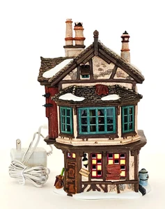Department 56 Dickens Village Ebenezer Dagobert Haus animiert mit Lichtern - Bild 1 von 6