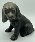 Adorable Bronze Or Brass Dog Puppy Figure Figurine Paperweight 4 Inches 