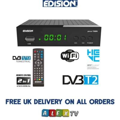 Free to Air Digital Terrestrial Freeview* DVB-T2 Receiver Full HD 1080p FTA - Bild 1 von 4