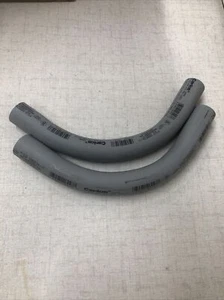 Menge 2 Carlon 1" Elektro PVC 90 Grad Winkel 9" Gesamtlänge Sch 40 - Bild 1 von 3