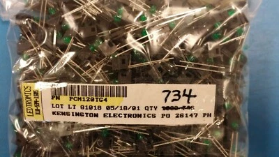 (25 PCS) PCM120TG4 LEDTRONICS PC Board LED,Right Angle,T1(3mm) Green - Image 1 of 4