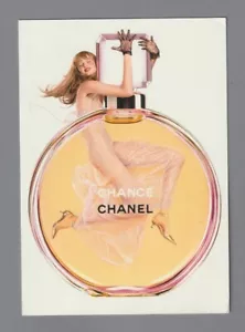 Carte publicitaire format carte postale + patch - chance de Chanel recto verso - Picture 1 of 2