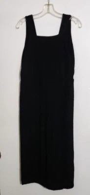 Macacão Monteau preto macacão bolsos pernas largas grande - Imagem 1 de 4