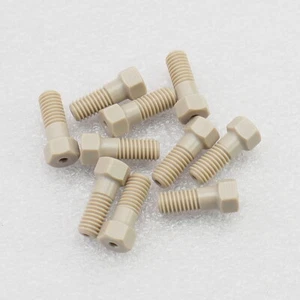 VICI Cheminert MZN1PK-10 Nut 1/16", hex, 15.7mm long PEEK, 10/pkg - Bild 1 von 2