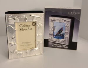 Vintage Godinger Art silver plated Vacation photo album holds100 4x6 photos - Picture 1 of 8
