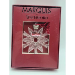 Marquis Waterford Crystal Ornament Christmas Snowflake Clear Cut 2007 - Picture 1 of 6